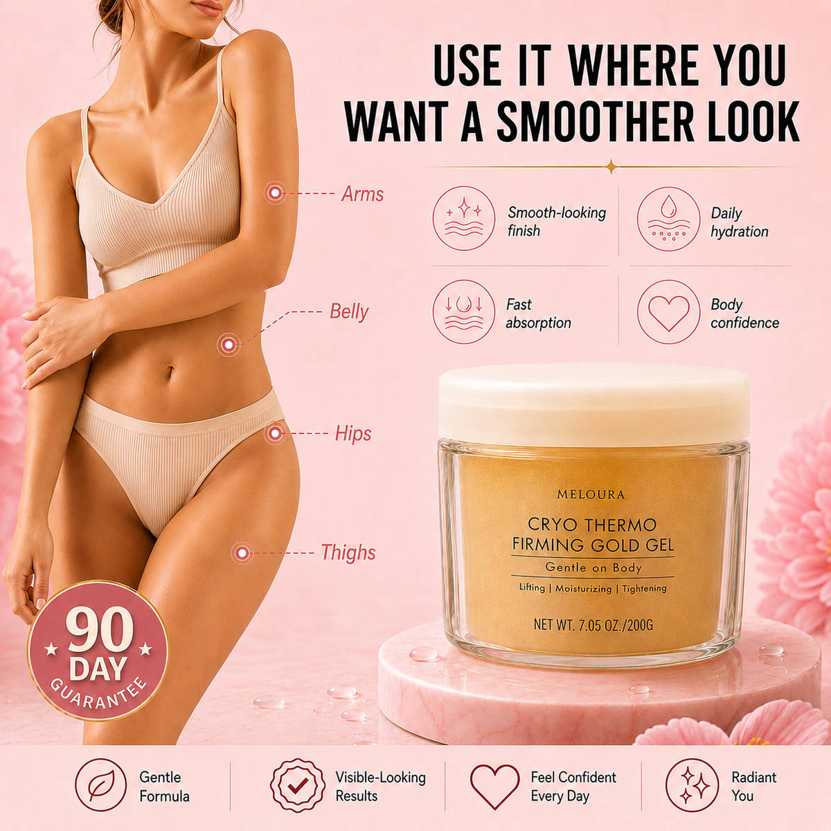 Meloura Gold Sculpt Firming Gel