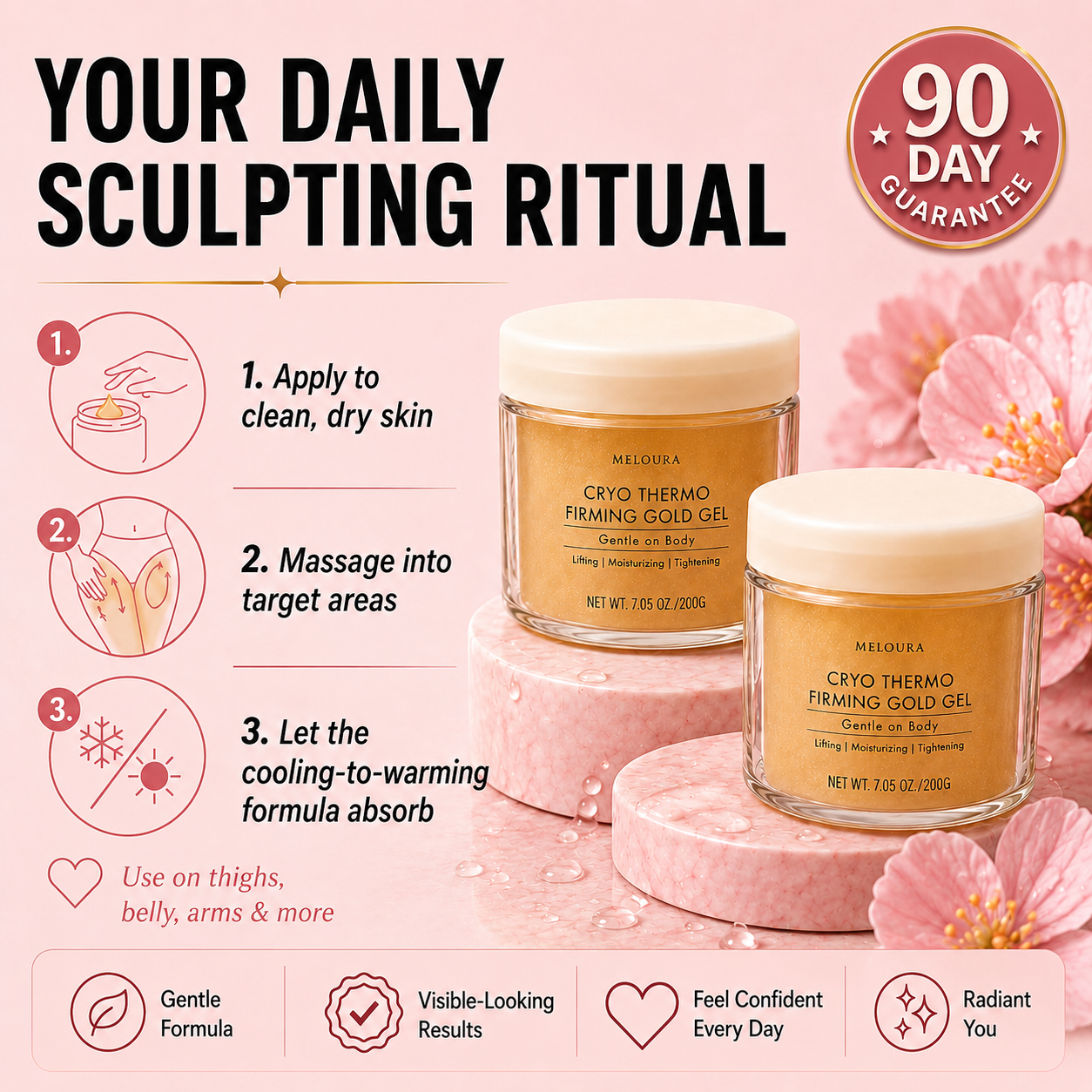 Meloura Gold Sculpt Firming Gel